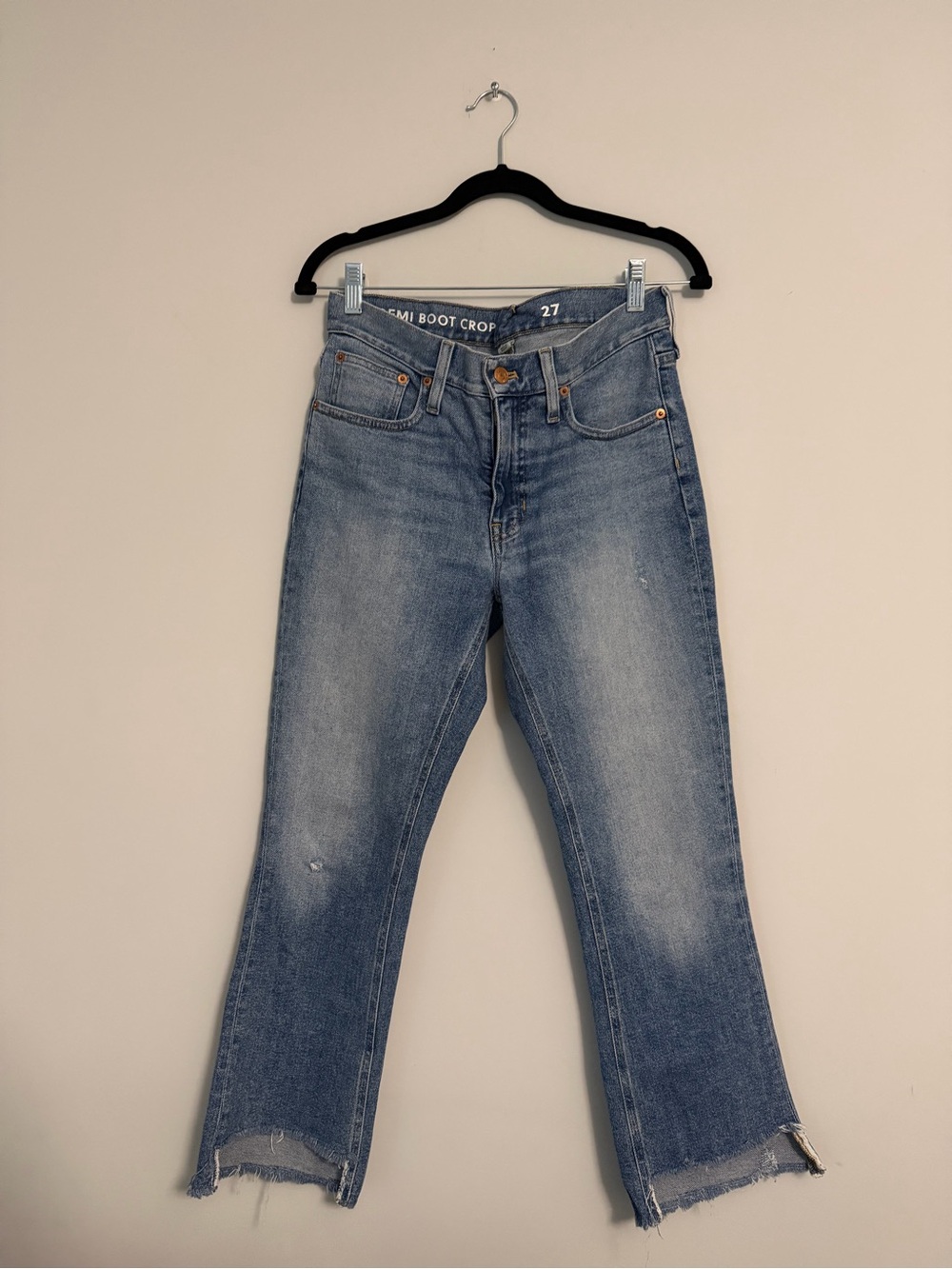 J. Crew Women's Bootcut Jeans in Faded Blue Denim